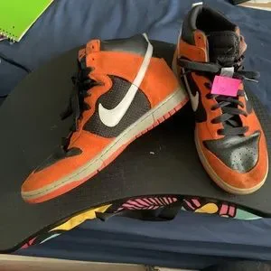 Nike Dunk 10 High Hoop Oranges Woven Nike | Shoes | Nike Dunk High Hoop Oranges Woven | Poshmark main image 2